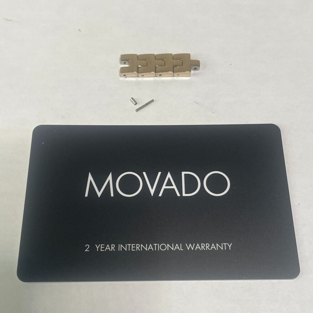 Movado Gold Tone Ladies Watch Link 4 Links